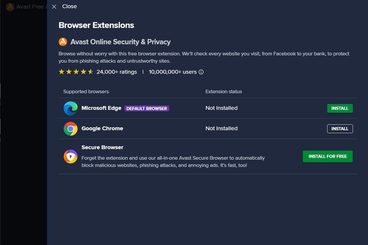 Avast Free Antivirus 10