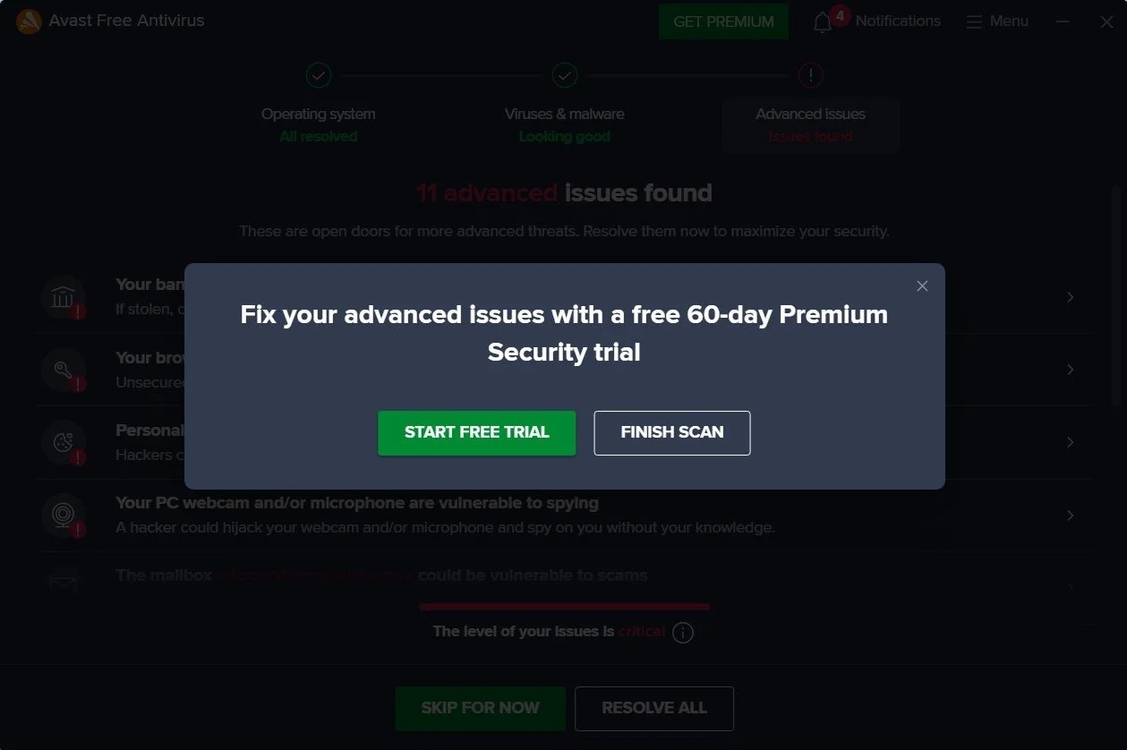 Avast Free Antivirus 20