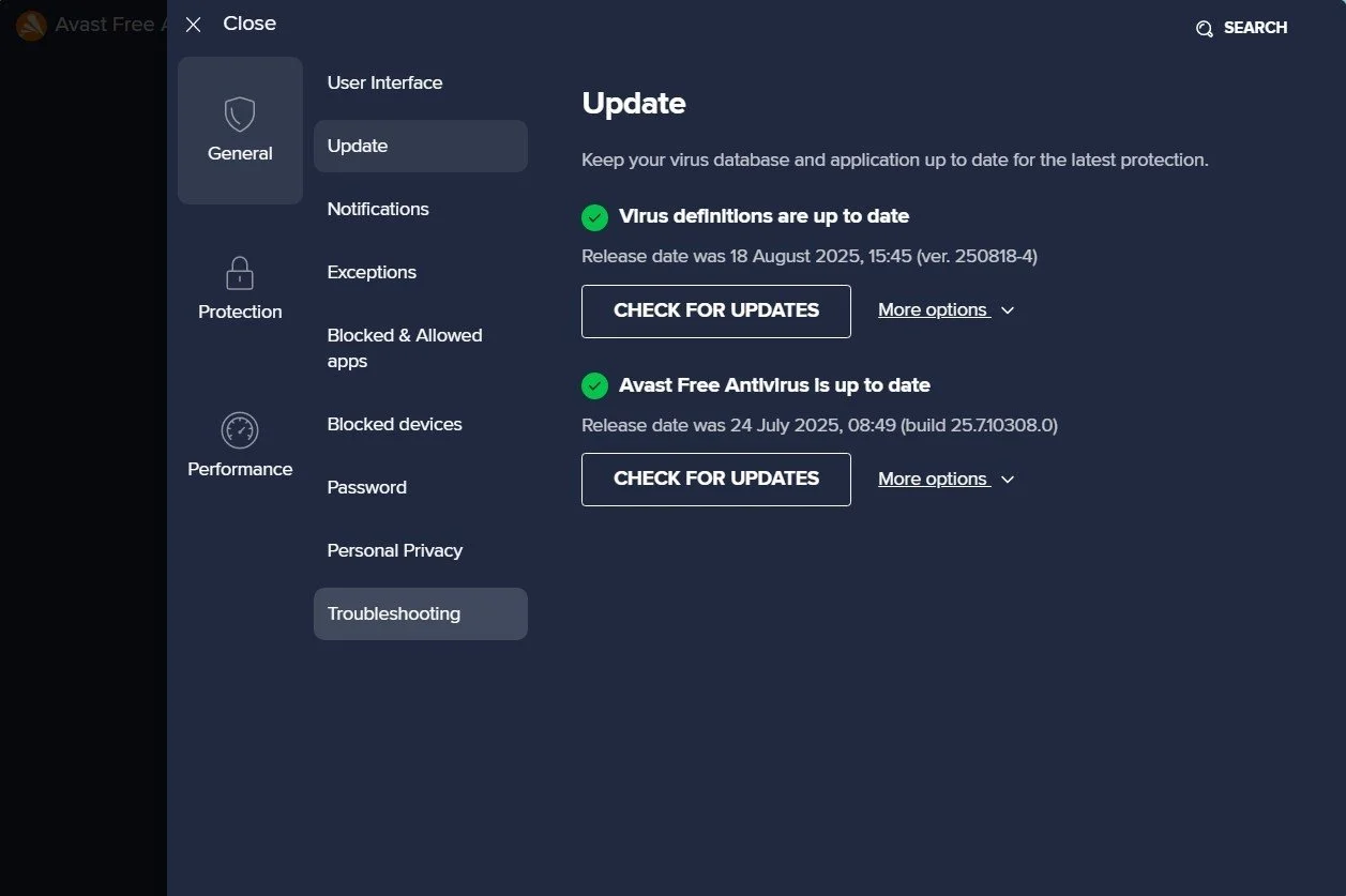 Avast Free Antivirus 5