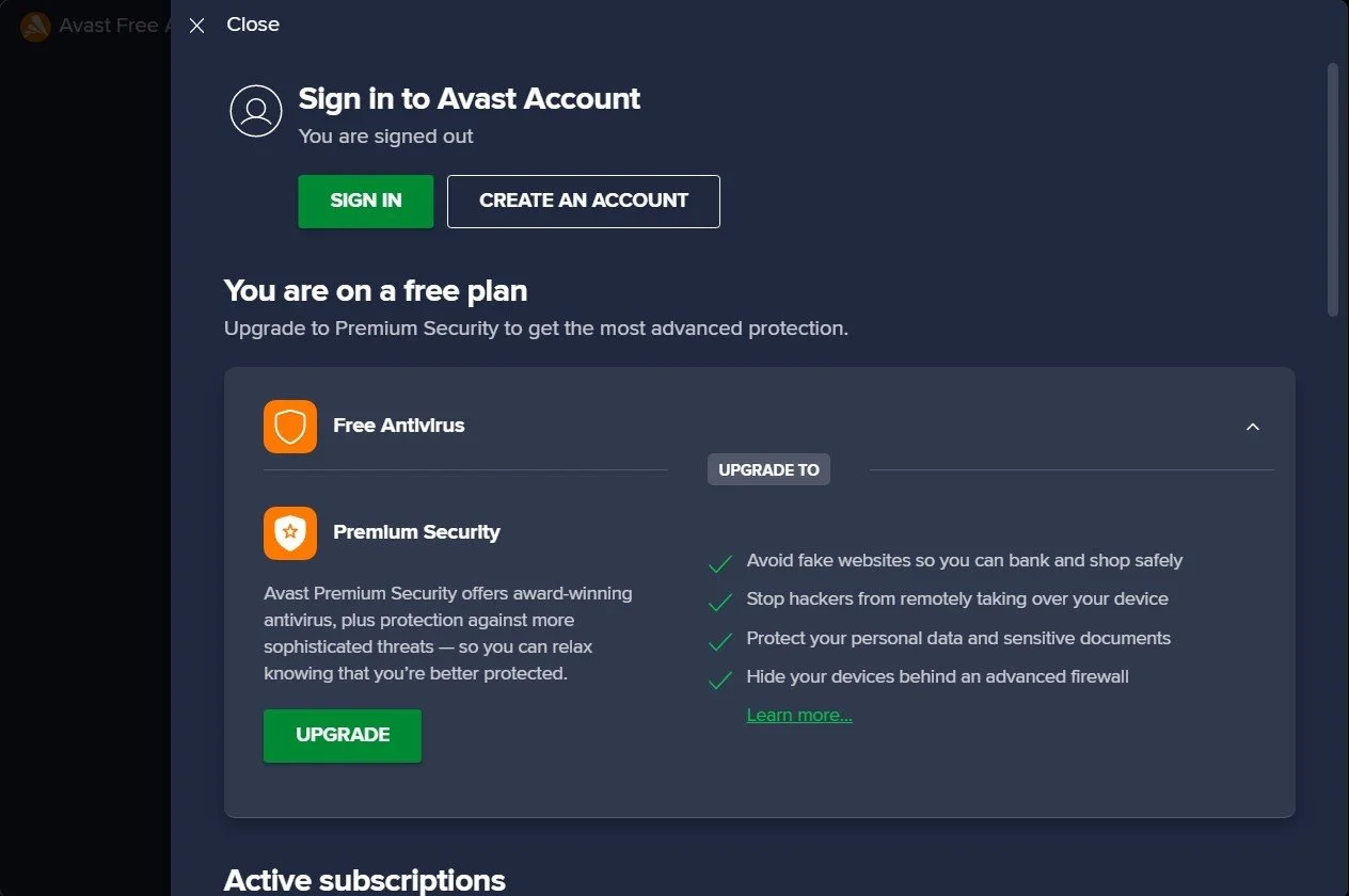 Avast Free Antivirus 8