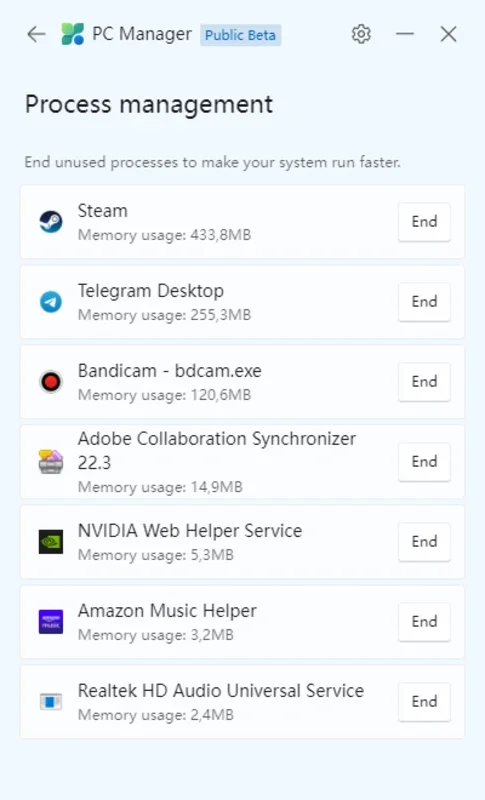 Microsoft PC Manager 7